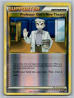Professor Oak's New Theory 83/95 Call of Legends Pokemon Reverse Holo MP - Image 1