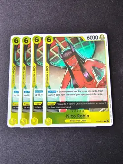 4x OP09-107 Nico Robin R Playset - One Piece Card Game TCG - English - Image 1
