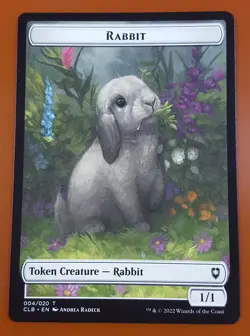 1x Rabbit (A 3) | TOKEN 004/020 | Battle for Baldur's Gate | MTG Magic Cards - Image 1