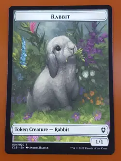 1x Rabbit (A 3) | TOKEN 004/020 | Battle for Baldur's Gate | MTG Magic Cards - Image 3
