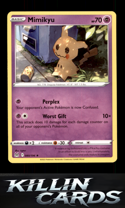 Mimikyu 080/196 Pokemon Rare SWSH11: Lost Origin Card NM - Image 1