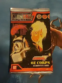 GUNDAM M.S. WAR OZ CORPS BANDAI 10 CARD BOOSTER PACK SEALED TCG 2000 - Image 1