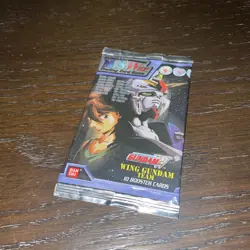 Gundam M.S. War Trading Card Game Wing Gundam Team 10 Card Booster Pack Sealed - Image 1