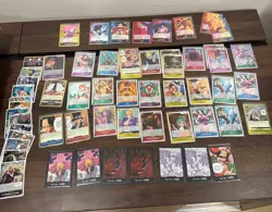 One Piece Card Game Lot - 50+ Foil & Regular Cards + 7 DON Cards Nami, Luffy Boa - Image 1