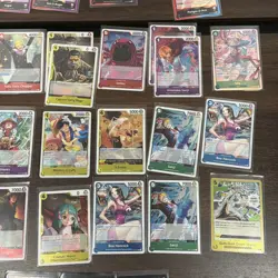 One Piece Card Game Lot - 50+ Foil & Regular Cards + 7 DON Cards Nami, Luffy Boa - Image 5