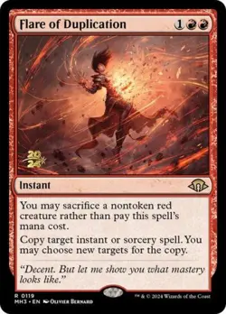 Flare of Duplication - PRER MTG - Light Play - Image 1