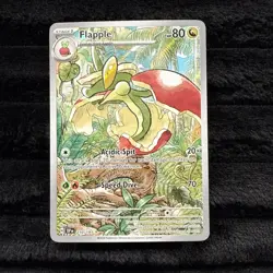 Pokemon TCG Flapple Illustration Rare Holo Card 210/191 Sv08: Surging Sparks - Image 1