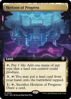 MTG English Horizon of Progress (Extended Art) (Ripple Foil) NM Foil - Image 1