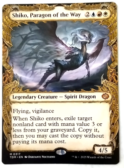 Shiko, Paragon of the Way (Showcase) - Tarkir: Dragonstorm (TDM) - EN - M 0317 - Image 1