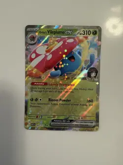 Pokemon Erika's Vileplume EX Full Art Rare Holo ASC 003/217 310 HP - Image 1