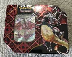 Pokemon TCG Scarlet Violet Paldean Fates Tin Shiny Charizard ex New Sealed Rare - Image 2