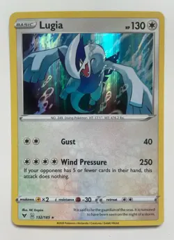 Pokemon TCG Lugia Vivid Voltage 132/185 Holo Rare - NM - Image 1