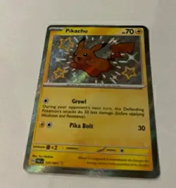 Pokemon Pikachu 131/091 SV Paldean Fates Shiny Rare Holo - Image 3