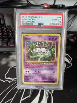 Pokemon Mew Holo Evolutions #53 PSA 10 GEM MINT - Image 1