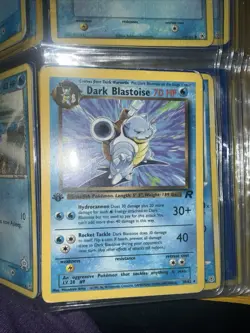 POKEMON 1ST EDITION DARK BLASTOISE NON-HOLO 20/82 NEAR MINT - WOTC - Image 1