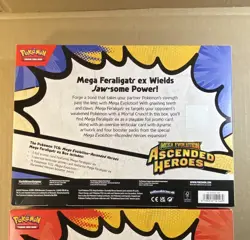 Pokemon Mega Evolution Ascended Heroes EX Box Lot of (2) Feraligatr & Emboar - Image 5