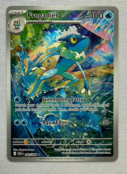 2026 Pokemon Frogadier #89 Illustration Rare Holo ~ Chaos Rising ~ Near Mint - Image 1