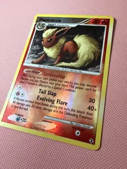 Pokemon Company Flareon 19/111 Rising Rivals Reverse Holo Rare 80 HP ENG - Image 2