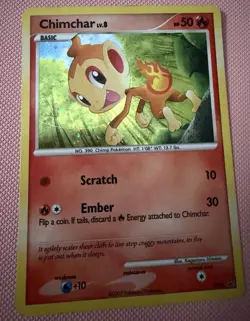 Pokemon Company Chimchar DP02 Diamond and Pearl Promo Holo 50 HP ENG 2007 - Image 1