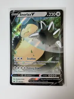 Snorlax V Rare 141/202 Holo Sword & Shield Pokemon Near Mint - Image 2