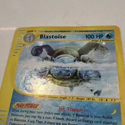 Pokemon TCG Blastoise 004/165 Expedition Base Set Holo Rare English 2002 - Image 3