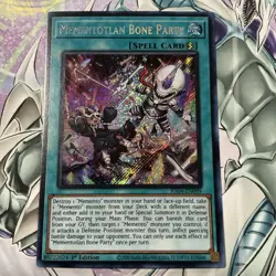 Mementotlan Bone Party 1st Edition Secret Rare RA04-EN099 Yu-Gi-Oh! M/NM - Image 1