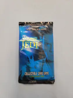 1999 Star Wars Young Jedi Decipher Unopen Booster Pack English 11 cards - Image 1