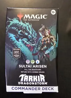 New Unopened MTG Tarkir Dragonstorm Commander Deck – Sultai Arisen (BUG) Sealed - Image 1