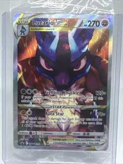 Pokemon Lucario VSTAR SWSH291 Crown Zenith ETB Holo Black Star Promo SEALED - Image 1