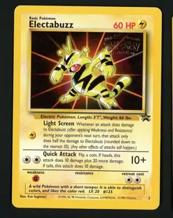 Electabuzz LP - Black Star Promo 2 - Pokemon the First Movie Stamped 1999 WOTC - Image 1