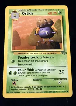 Pokemon Gloom Ortide Jungle 37/64 French Unlimited Uncommon 1999-2000 Copyright - Image 1