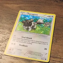 Zigzagoon 11/12 MP-HP Holo Rare 2015 Pokemon Mcdonalds Promo Card Kizuki - Image 2