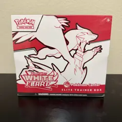 Pokemon White Flare Factory Sealed Pokemon Center ETB Elite Trainer Box - Image 1