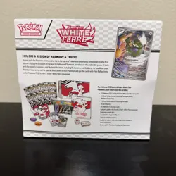 Pokemon White Flare Factory Sealed Pokemon Center ETB Elite Trainer Box - Image 3