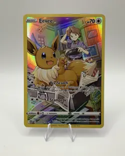 Pokemon TCG Eevee TG11/TG30 Brilliant Stars Trainer Gallery Full Art Holo - Image 1