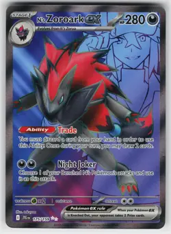 N's Zoroark ex 175 159 Ultra Rare Journey Together Pokemon Near Mint - Image 1
