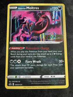 Galarian Moltres - SWSH125 - Pokemon Sword & Shield Promo PreRelease Holo - NM/M - Image 1