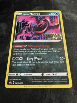 Galarian Moltres - SWSH125 - Pokemon Sword & Shield Promo PreRelease Holo - NM/M - Image 2