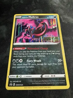 Galarian Moltres - SWSH125 - Pokemon Sword & Shield Promo PreRelease Holo - NM/M - Image 5