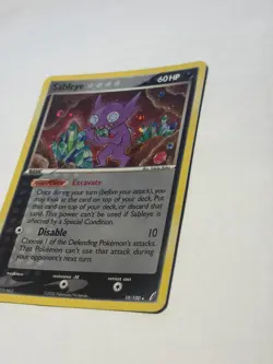 Pokemon Sableye 10/100 Crystal Guardians Holo - Image 4