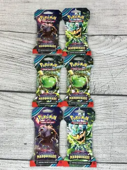 Pokemon TCG Scarlet and Violet Twilight Masquerade Boosters Lot Of 6 Sealed - Image 2