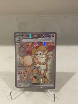 Arcanine ex Tera Full Art 224/198 SV1 Scarlet & Violet Pokemon Card NM - Image 1