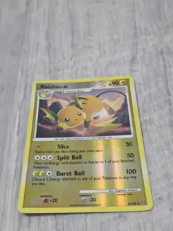Raichu Pokemon 8/100 Stormfront Holo Rare - C704 - Image 1