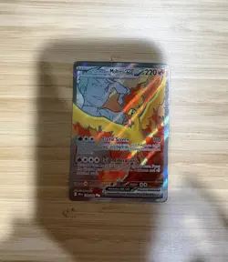 2025 Pokemon Team Rocket's Moltres Ex Holo Destined Rivals Stamp 208/182 NM - Image 1