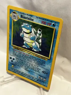 Pokemon Blastoise 2/102 Base Set Holo Rare WOTC Vintage MP - Image 3