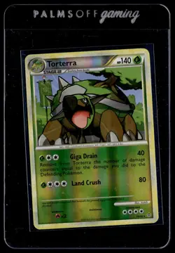 Torterra 10/95 HGSS Unleashed Reverse Holo Rare Holo Pokemon - Image 1