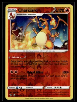 Charizard 025/185 Vivid Voltage Reverse Holo Rare Pokemon - Image 1