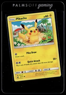 Pikachu 30/111 Crimson Invasion Common Pokemon - Image 1