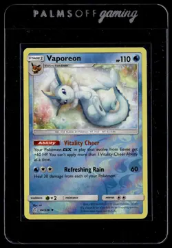 Vaporeon 42/236 Cosmic Eclipse Reverse Holo Uncommon Pokemon - Image 1