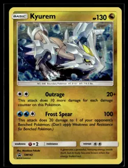 Kyurem SM142 SM Black Star Promos Promo Pokemon - Image 1